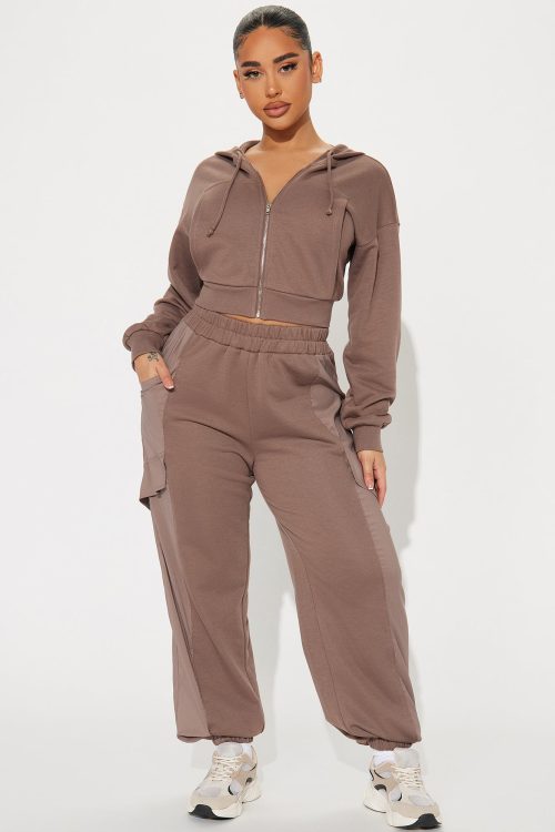 Live Like Me Jogger Set – Brown