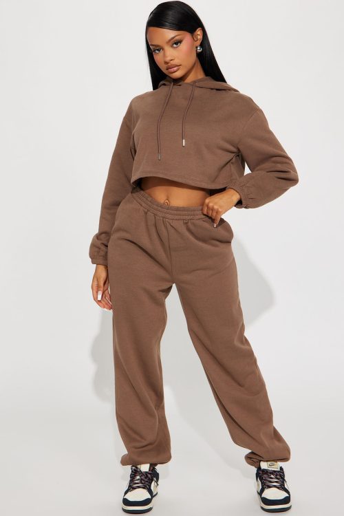 Find Out Fleece Jogger Set – Mocha