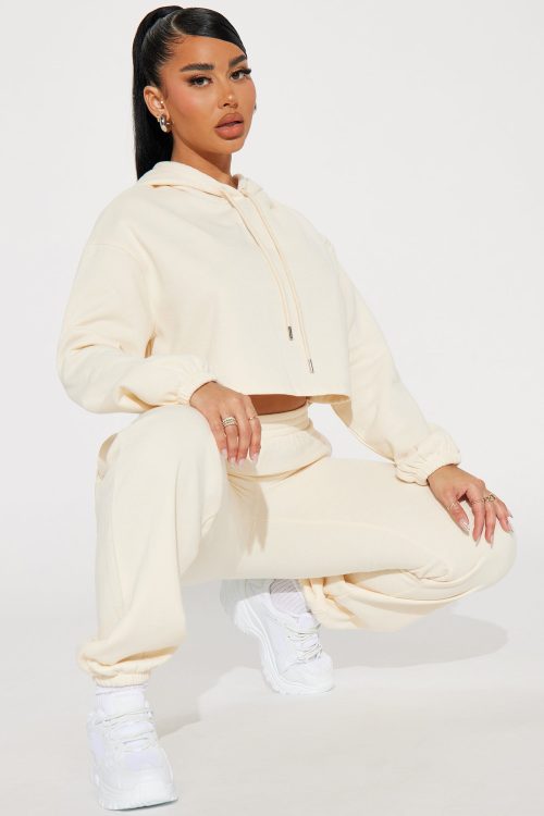 Find Out Fleece Jogger Set – Cream