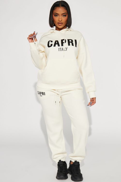 Capri Sweatpant Set – Off White