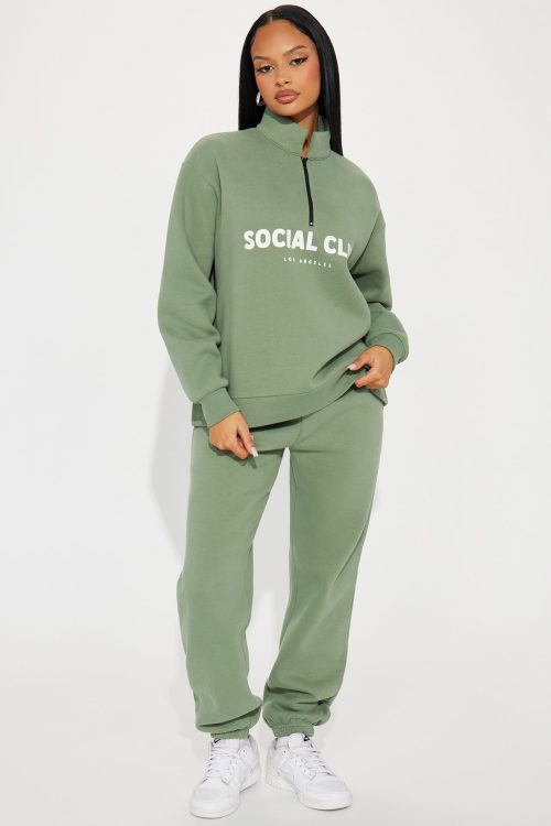 Social Club Sweatpant Set – Sage