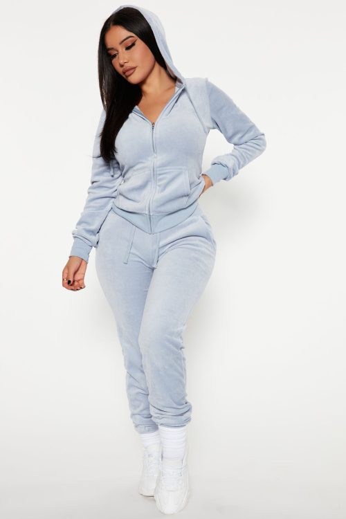 The Original Trendsetter Velour Set – Blue